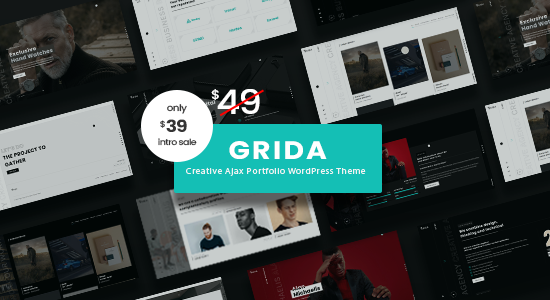 Grida - Chủ đề WordPress danh mục đầu tư Ajax