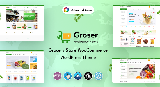 Groser - Chủ đề WordPress cho cửa hàng tạp hóa WooC Commerce