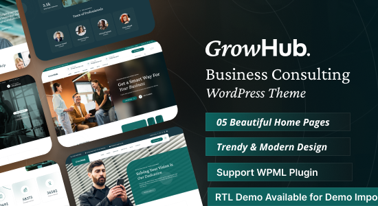 GrowHub - Chủ đề WordPress tư vấn kinh doanh