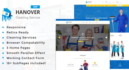 Hanover: Chủ đề WordPress của Công ty Kinh doanh Vệ sinh