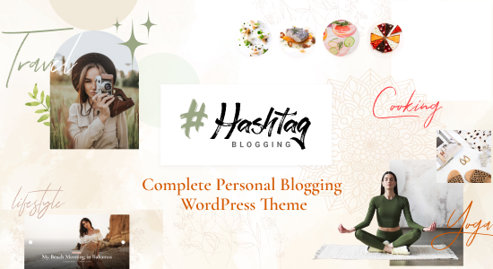 Hashtag - Chủ đề WordPress blog cá nhân