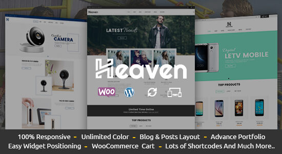 Heaven - Chủ đề WooC Commerce đáp ứng