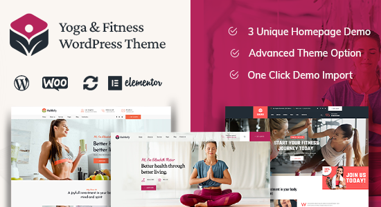 Helthify - Chủ đề WordPress về Yoga và Thể hình