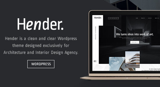 Hender - Chủ đề WordPress của Cơ quan thiết kế kiến ​​trúc và nội thất