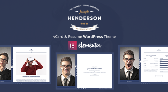 Henderson - Chủ đề WordPress vCard & Resume