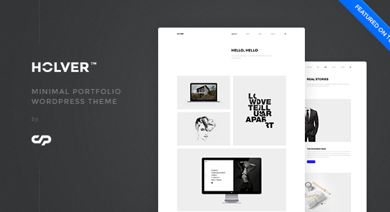 Holver - Chủ đề WordPress danh mục đầu tư tối thiểu