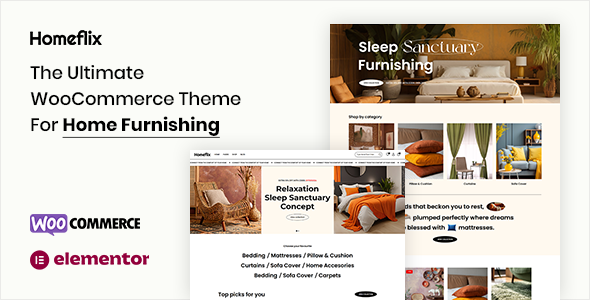 Homeflix - Cửa hàng nội thất WooC Commerce Elementor Theme