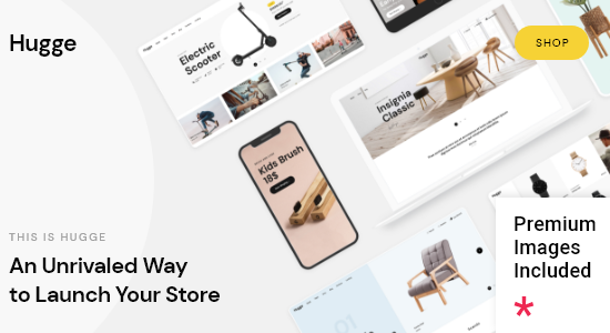 Hugge - Chủ đề WooC Commerce của Elementor