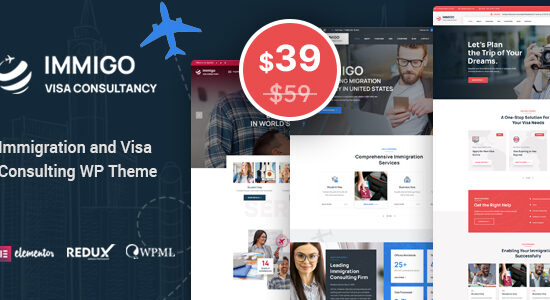 Immigo - Chủ đề WordPress Tư vấn Visa và Nhập cư