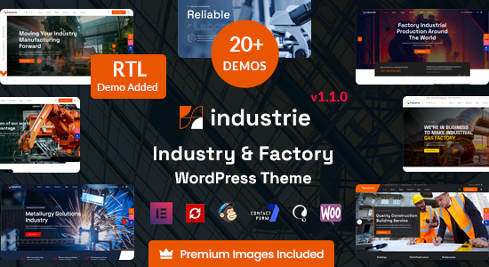 Industrie - Factory & Industry WordPress Theme