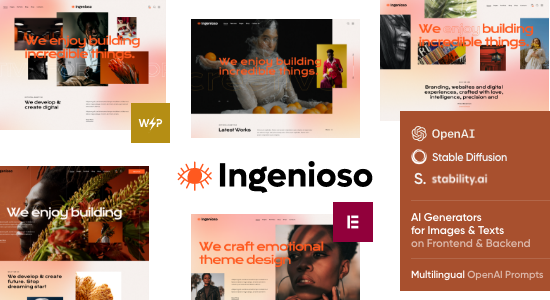 Ingenioso - Chủ đề WordPress sáng tạo