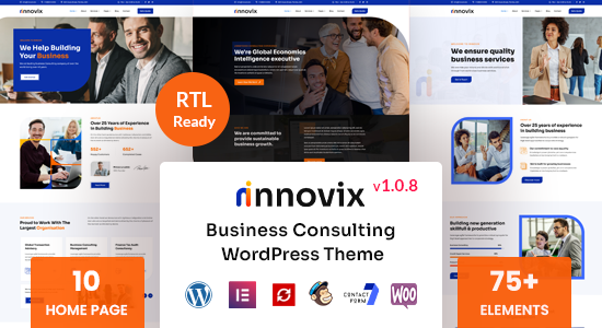 Innovix - Chủ đề WordPress tư vấn kinh doanh