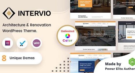 Intervio - Chủ đề WordPress Kiến trúc và Nội thất + RTL