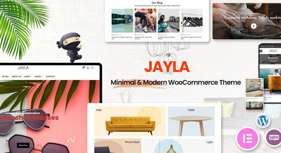 Jayla - Chủ đề WooC Commerce đa khái niệm tối giản và hiện đại