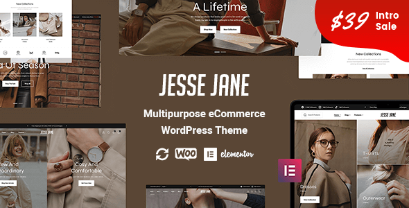 JesseJane - Chủ đề WordPress WooC Commerce đa năng + RTL