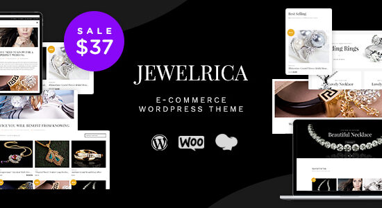 Jewelrica - Chủ đề WordPress thương mại điện tử