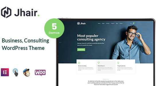 Jhair - Chủ đề WordPress kinh doanh, tư vấn
