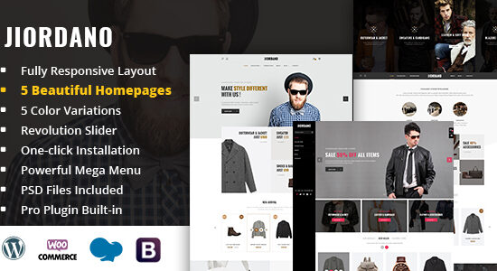 Jiordano - Chủ đề WordPress WooC Commerce thời trang đáp ứng