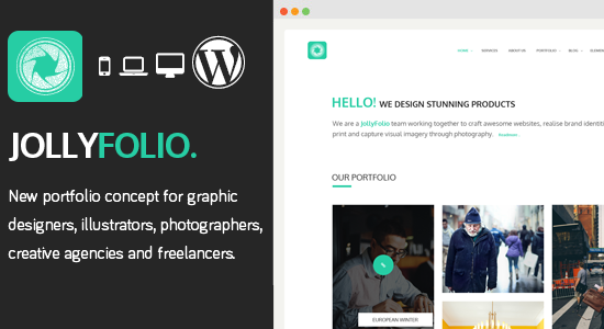 Jollyfolio - Chủ đề WordPress đáp ứng sáng tạo