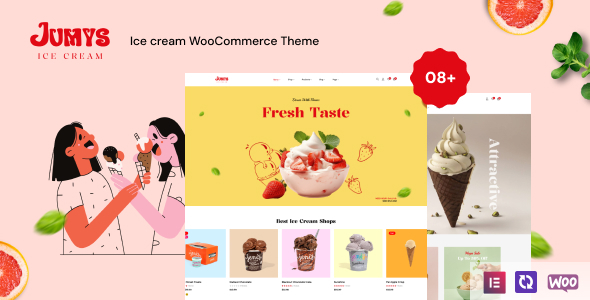 Jumys – Chủ đề WordPress Ice Cream WooC Commerce