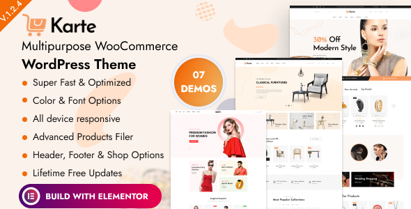 Karte - Chủ đề WordPress WooC Commerce đa năng