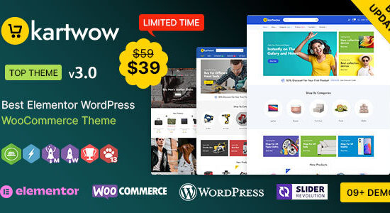 Kartwow WP - Chủ đề đáp ứng WooC Commerce đa năng