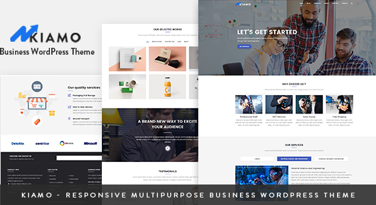 Kiamo - Chủ đề WordPress dịch vụ kinh doanh đáp ứng