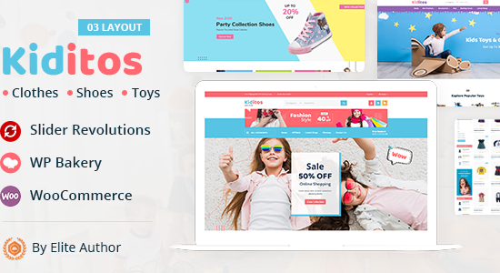 Kiditos - Chủ đề WooC Commerce đa cửa hàng dành cho trẻ em và trẻ em