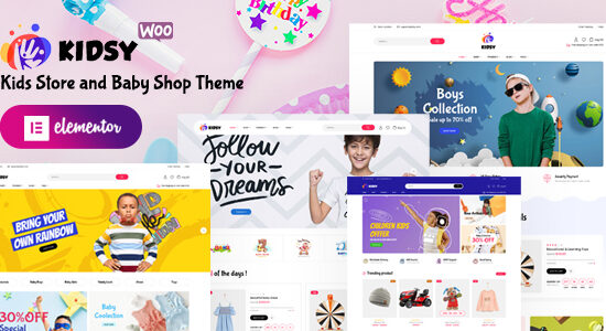 Kidsy – Kids Store và Baby Shop WooC Commerce WordPress Theme