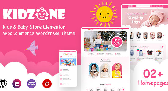 Kidzone - Chủ đề WordPress dành cho trẻ em và cửa hàng trẻ em Elementor WooC Commerce