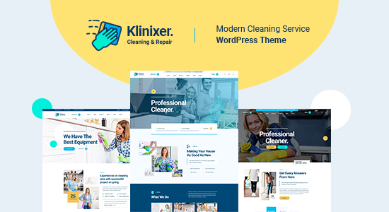 Klinixer - Dịch vụ dọn dẹp WordPress Theme + RTL