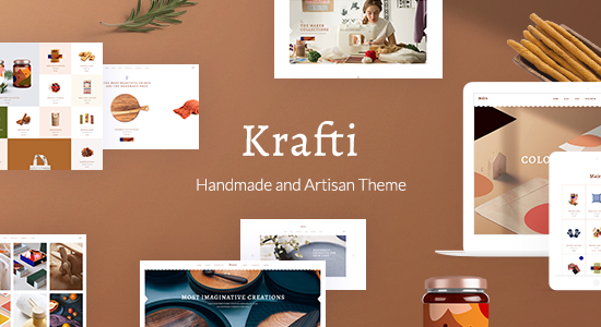 Krafti - Chủ đề WordPress về nghệ thuật & thủ công