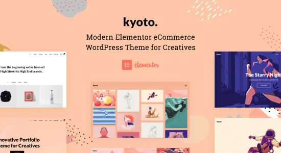 Kyoto - Chủ đề danh mục đầu tư WordPress sáng tạo dành cho người sáng tạo