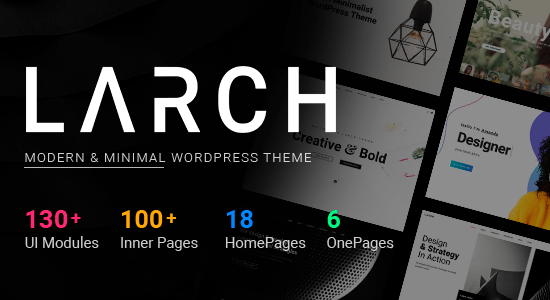 Larch - Chủ đề WordPress đa năng tối thiểu đáp ứng