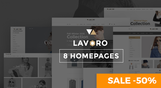 Lavoro - Chủ đề cửa hàng thời trang WooC Commerce