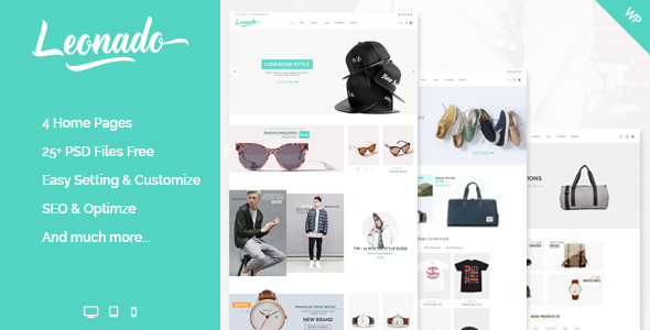 Leonado - Chủ đề WordPress WooC Commerce đa khái niệm