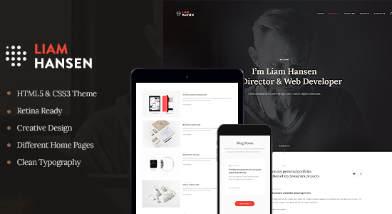 Liam Hansen - Chủ đề WordPress dành cho đại lý và người làm việc tự do sáng tạo