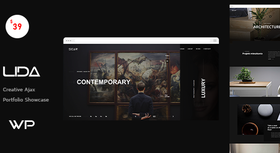 Lida - Chủ đề WordPress danh mục đầu tư Ajax