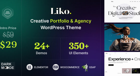 Liko - Chủ đề WordPress cho Cơ quan sáng tạo & danh mục đầu tư