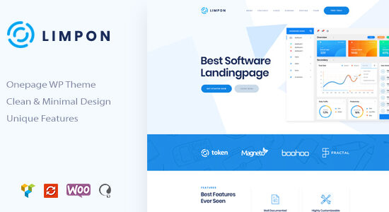 Limpon - Chủ đề WordPress đích ứng dụng phần mềm