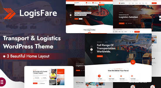 LogisFare - Chủ đề WordPress về Vận tải & Hậu cần