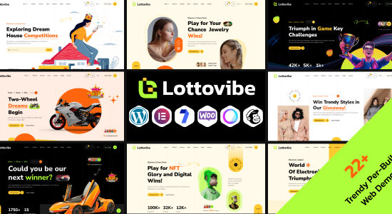 Lottovibe - Chủ đề WordPress tặng quà xổ số & xổ số trực tuyến