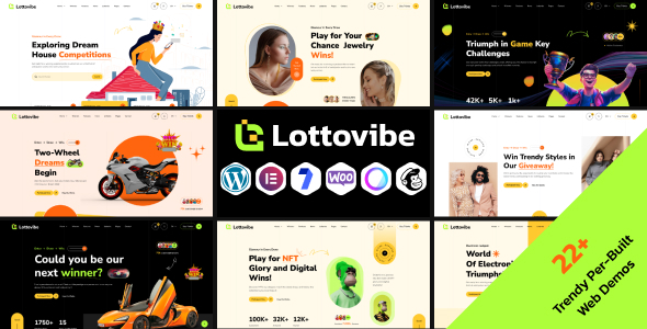 Lottovibe - Chủ đề WordPress tặng quà xổ số & xổ số trực tuyến