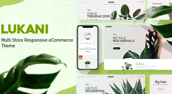 Lukani - Chủ đề cửa hàng thực vật cho WooC Commerce WordPress