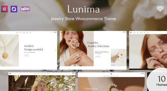 Lunima – Chủ đề WordPress của Cửa hàng trang sức WooC Commerce