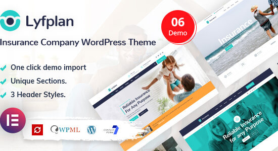 Lyfplan - Chủ đề WordPress bảo hiểm