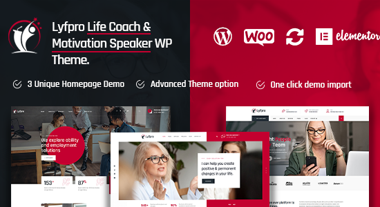 Lyfpro - Chủ đề WordPress của Life Coach