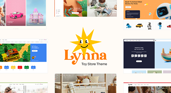 Lynna - Chủ đề WooC Commerce dành cho trẻ em và cửa hàng đồ chơi