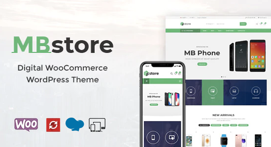 MBStore - Chủ đề WordPress WooC Commerce kỹ thuật số