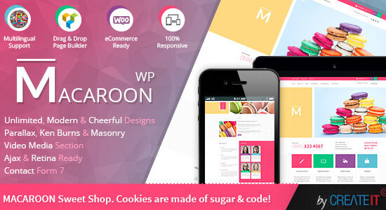 Macaroon Sweet Shop - Chủ đề WooC Commerce đầy màu sắc